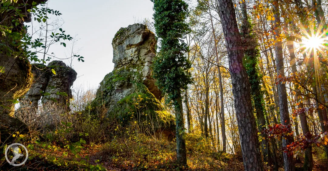 Fränkische Schweiz Wanderungen - Aussichtsfelsen Adlerstein bei Muggendorf